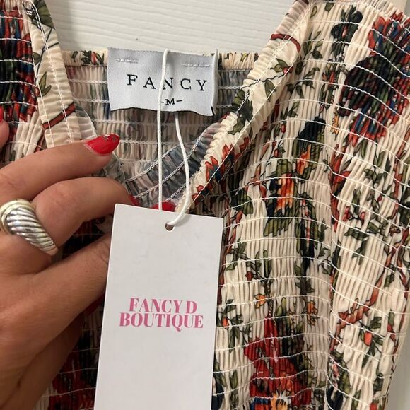 Fancy D Boutique Maxi Fall Floral Print Dress NWT medium - Picture 5 of 5